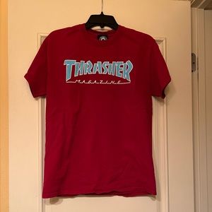 Thrasher Size M Red Shirt w/ Blue Letters